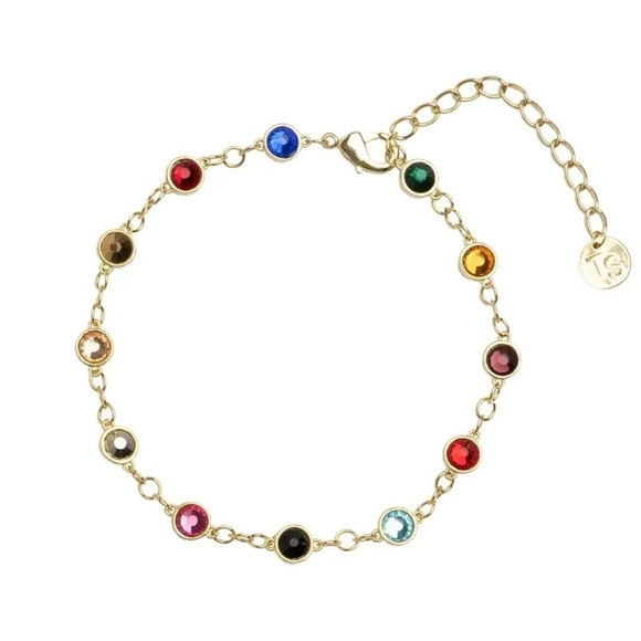 Taylor Swift Inspired Bejeweled Bracelet ~ Gold-Tone with 12 Era Gemstones NEW - Picture 4 of 6